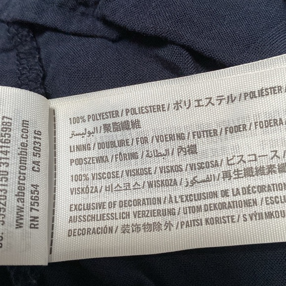 Hollister Women’s Crochet Dark Blue Lace Mini Dress. Size S - Picture 7 of 7